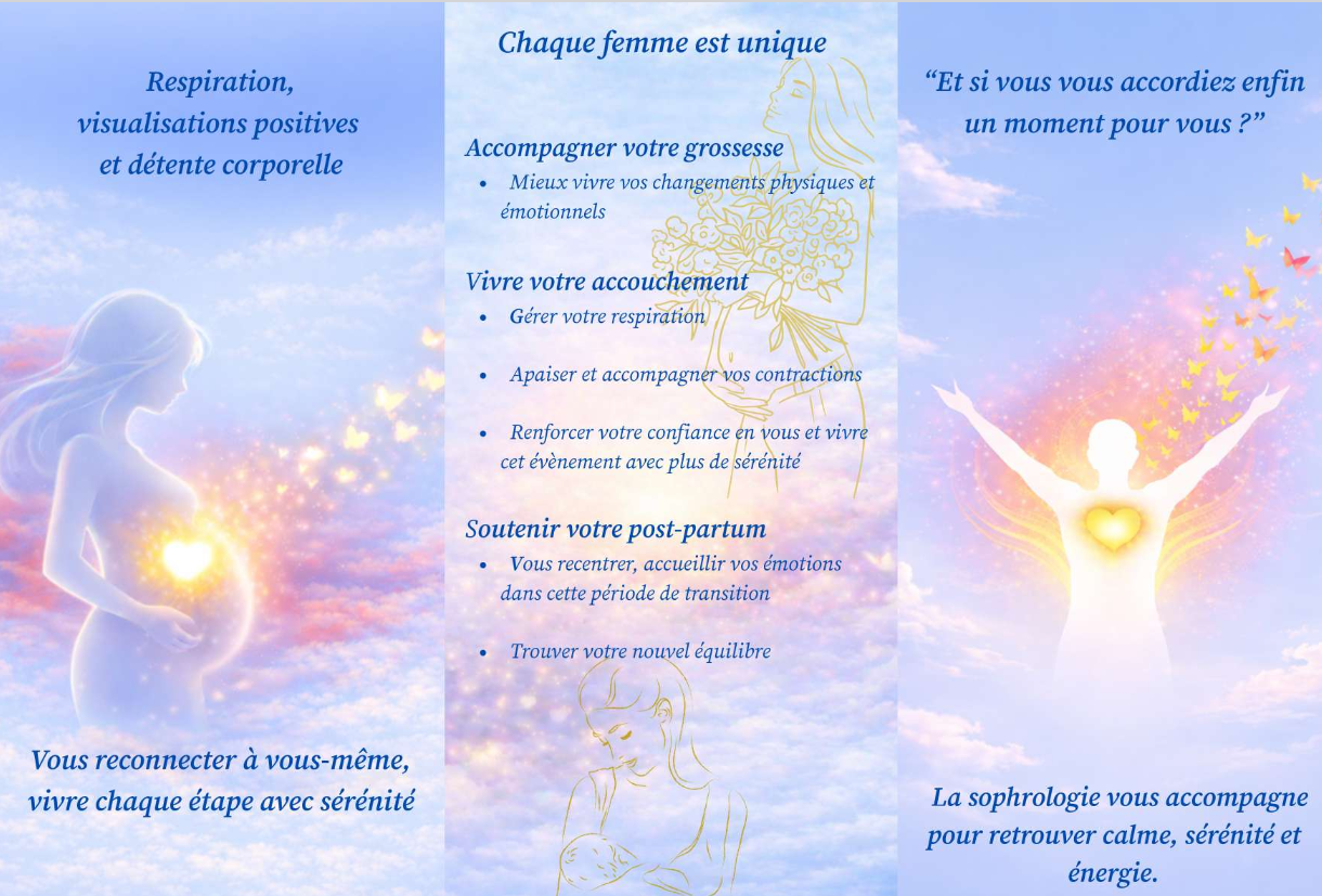 Visuel sophrologie grossesse et respiration