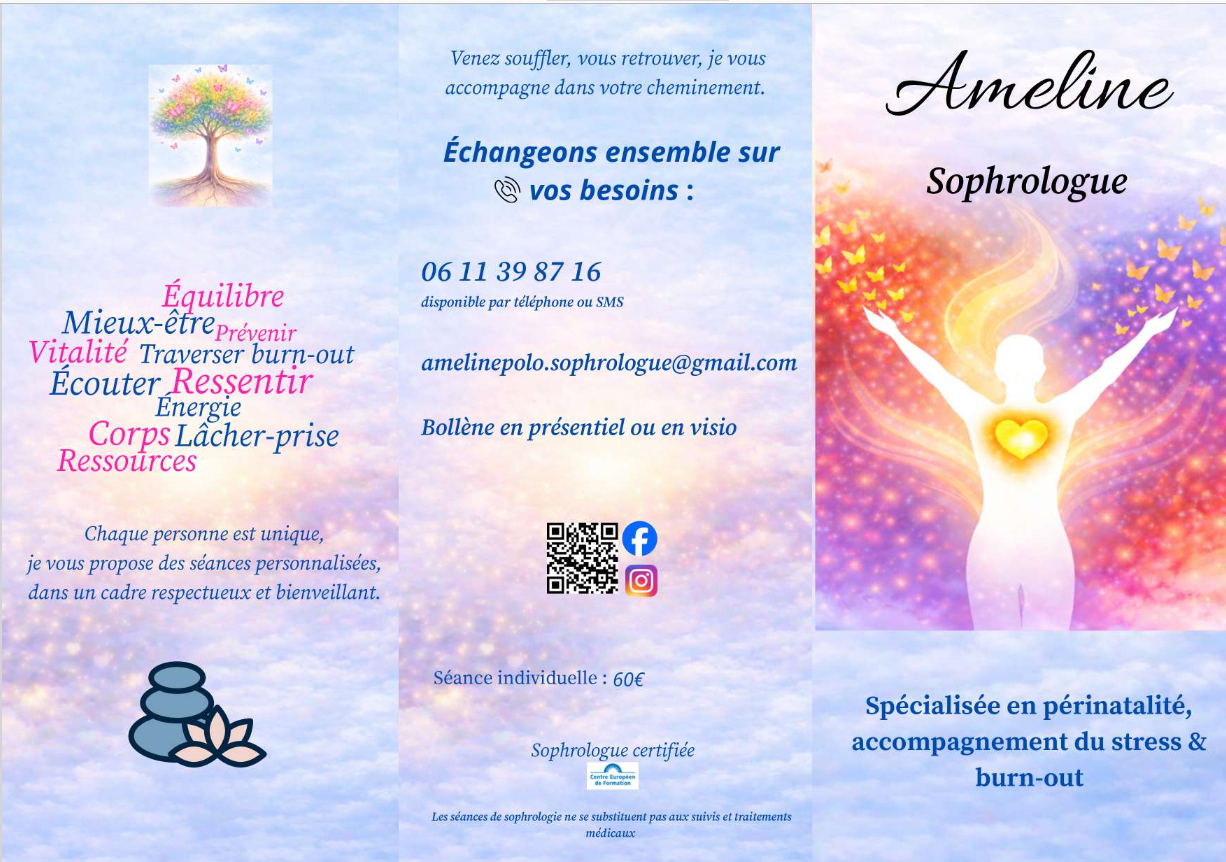 Visuel sophrologie et accompagnement ameline sophorologue-sophrologie